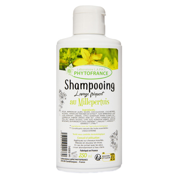 Shampoing lavage fréquent au Millepertuis