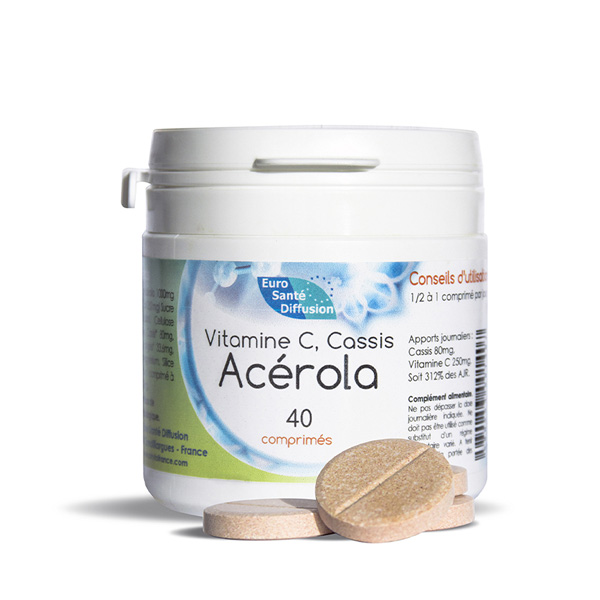 Vitamine C, Cassis, Acérola